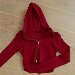 Brandy Melville zip-up with hood.